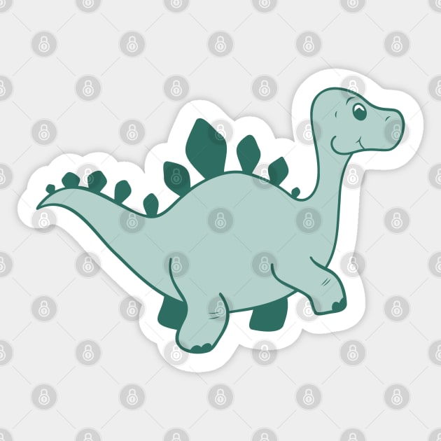 Green Dino Sticker by Penny+Florence